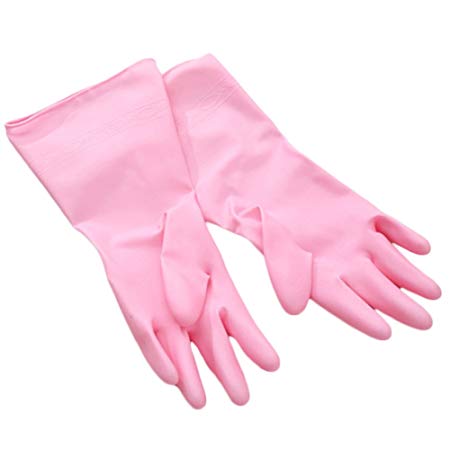 Shineweb Reusable Long Kitchen Household Cleaning Dishwashing Glove House Hold Rubber Gloves