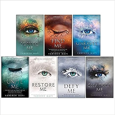 Shatter Me Series 8 Books Collection Set By Tahereh Mafi (Shatter Me, Unravel Me, Ignite Me, Restore Me, Defy Me, Imagine Me, Unite Me, Find Me)