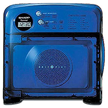 Sharp R-120DB Half Pint Microwave Oven, Blue