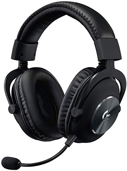 Logitech G PRO Gaming Headset 2nd Generation Comfortable and Durable with PRO-G 50 mm Audio Drivers, Aluminum, Steel and Memory Foam (for PC, PS4, Switch, Xbox One, VR), Black