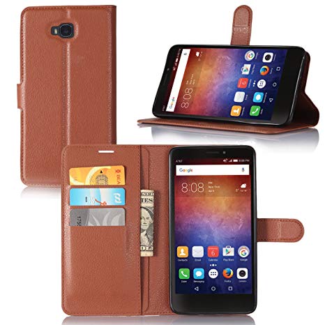 AICEDA Huawei Ascend XT H1611 Case, Wallet Case, Cover Premium PU Leather Flip Case Cover with Card Slots & Kickstand for Huawei Ascend XT H1611 - Brown