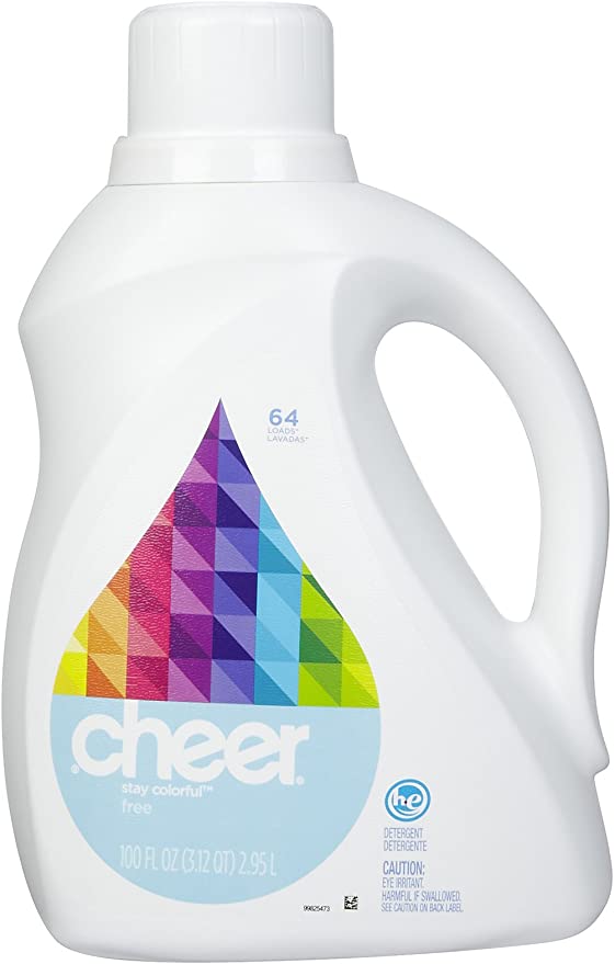 Cheer HE Liquid Detergent - 100 oz - Free & Gentle (1)