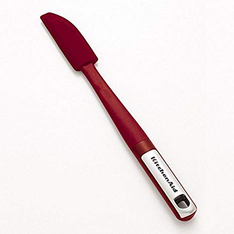 KitchenAid Gourment Silicone Head Jar Spatula Red