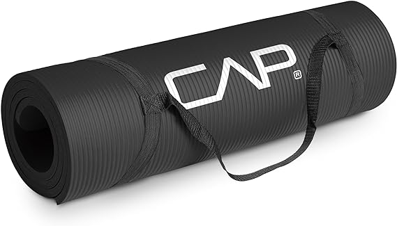 CAP Barbell High Density Exercise Mat with strap | Multiple options