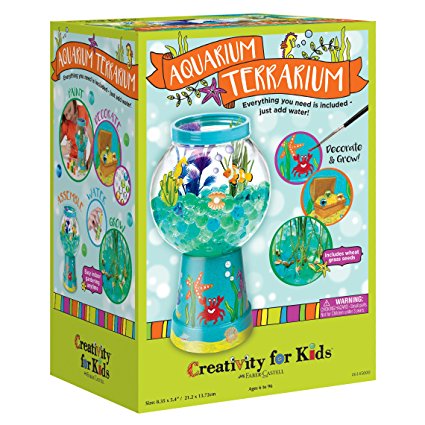 Creativity for Kids Aquarium Terrarium Craft Kit - Craft And Grow With Water Beads