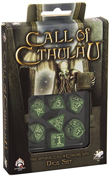 Call Of Cthulhu: Green And Glow-in-the-Dark Dice Set