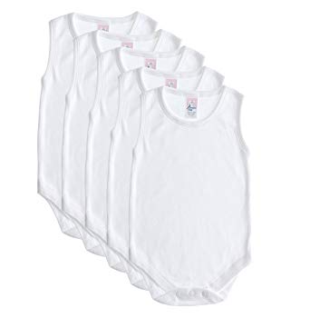 Baby Jay 5 Pack Sleeveless Onesie For Babies and Toddlers - Premium Soft Cotton Bodysuit For Boys and Girls