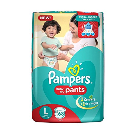 Pampers New Large Size Diapers Pants (68 Count)