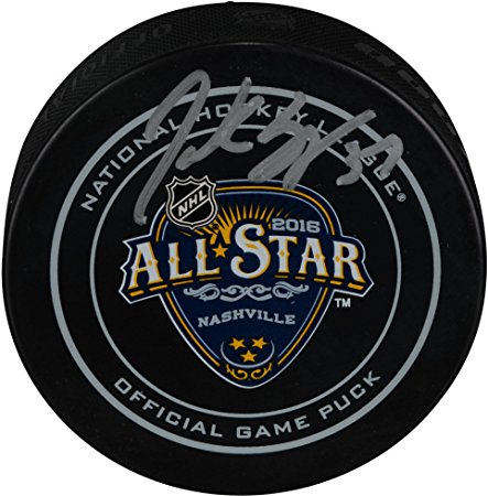 Patrice Bergeron Boston Bruins Autographed 2016 NHL All-Star Game Official Game Puck - Fanatics Authentic Certified