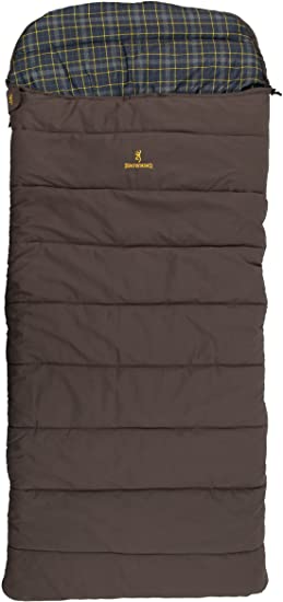Browning Camping Klondike -30 Degree Flannel Sleeping Bag, one Size, Model: 4893514