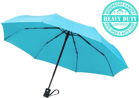 60 MPH Windproof Umbrellas Various Colors "Guaranteed Lifetime Replacement Program" Auto Close Auto Open Compact Travel Umbrella Doesn't Break If Flipped Inside Out, Customer Service Supported Product