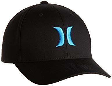 Hurley Men's One And Only Black Flexfit Hat