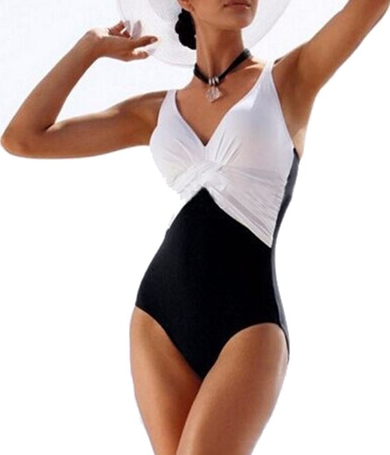 Upopby Women's Tummy Control One Piece Plus Size Swimsuit Monokinis Swimwear