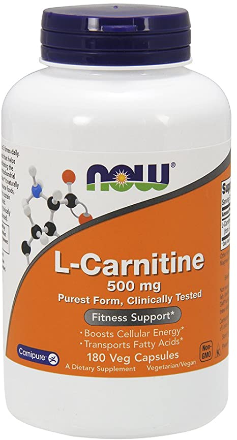 Now Foods L-Carnitine 500 mg 180 Capsules