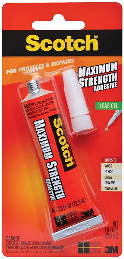 3M Maximum Strength Adhesive 6047, One Ounce