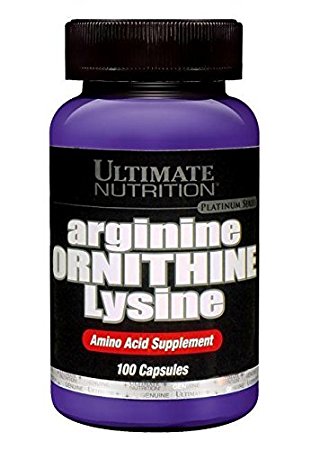 Ultimate Nutrition Arginine Ornithine Lysine Capsules, 100-Count