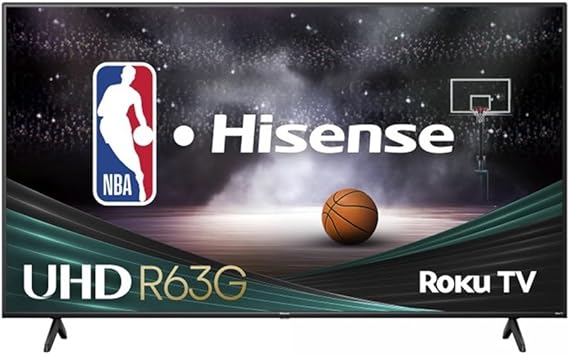 Hisense 50R63G-50 Inch 4K UHD Smart Roku TV with Dolby Vision & HDR10