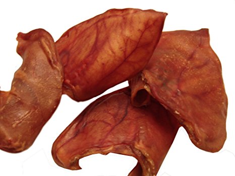 Pig Ears, LARGE!, 25 Packs, *Sourced* and Made in USA, All natural hickory smoked, USDA human grade quality