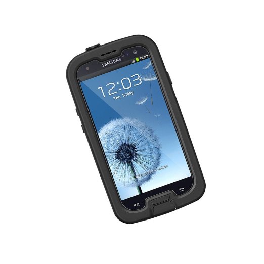 LifeProof FRE Samsung Galaxy S3 Waterproof Case - Retail Packaging - BLACKCLEAR