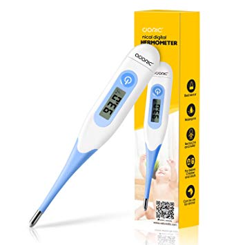Baby Thermometer, Digital Thermometer for Fever, Thermometer for Kids Adults Baby Medical Thermometer for Family Clinic - 3 Ways to Use