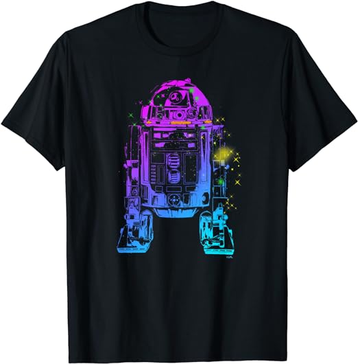 Star Wars R2-D2 Neon Gradient T-Shirt