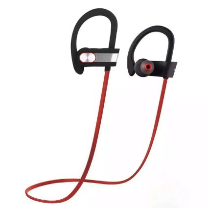 Bluetooth Headphones - Limited Edition - iMujin Silver LegalBeats Q7 Wireless HD Stereo Sound Headsets - Sport Sweatproof with Noise Cancelling, Secure Fit in Ear Earbuds, Ergonomic Workout Earphones