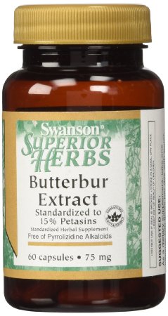 Butterbur Extract 75 mg 120 Capsules