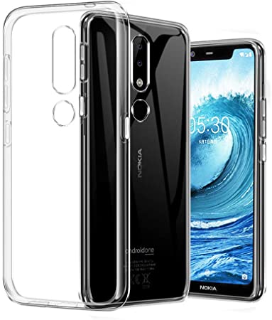 KP TECHNOLOGY Clear Case for Nokia 5.1 Clear Case Advance Shock-absorbent Ultra Light Weight Transparent [Drop Protection] Soft TPU Gel Case For Nokia 5.1 (For Nokia 5.1, Clear)