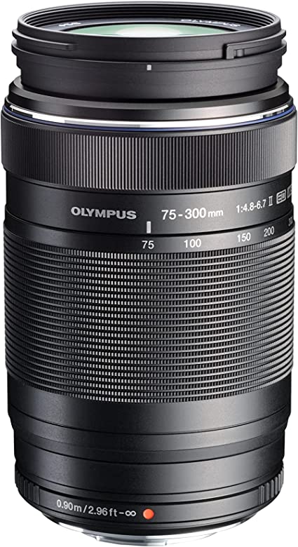 Olympus V315040BU000 MSC ED-M 75 to 300mm II f4.8-6.7 Zoom Lens, Black