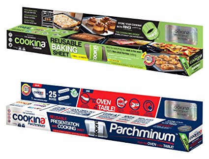 Cookina Cuisine & Parchminium Non-Stick Cooking Sheet Combo Pack