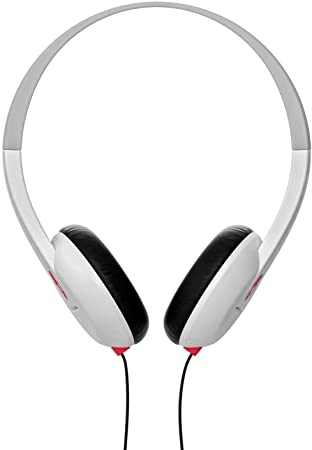 Skullcandy Uproar On-ear Headphones with Built-In Mic and Remote, White/Gray