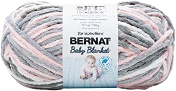 Spinrite Bernat Baby Blanket Big Ball Yarn-Baby Grays