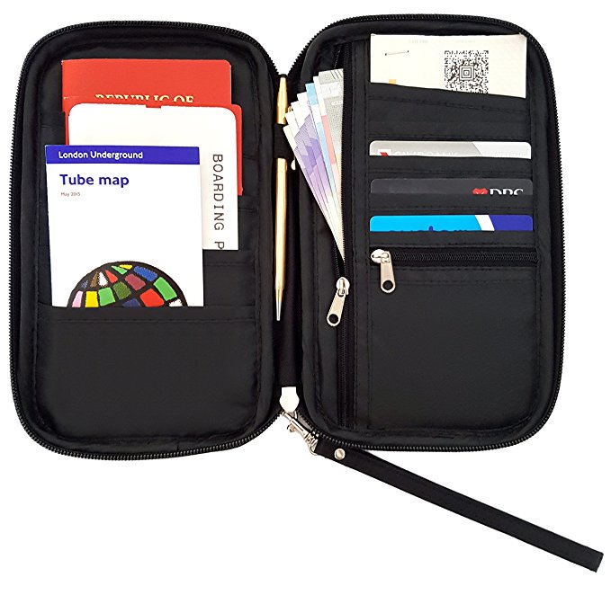 Travel Wallet & Passport Holder by Roomi, an All in One Travel Passport Wallet for safe & convenient Travelling