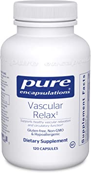 Pure Encapsulations - Vascular Relax - Hypoallergenic Combination for Healthy Vascular Relaxation and Overall Circulatory Health - 120 Capsules