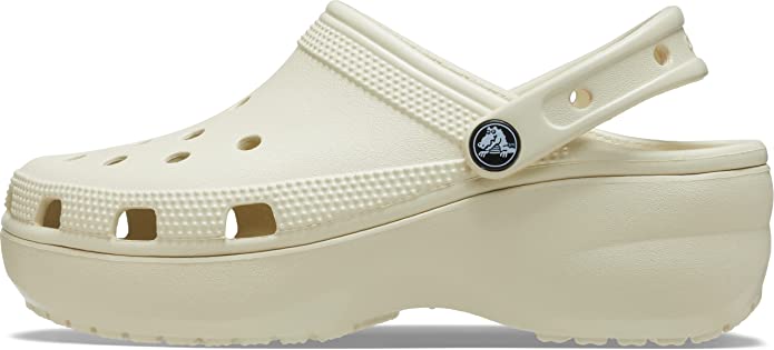 crocs Women's Classic Platform Clog W Bone