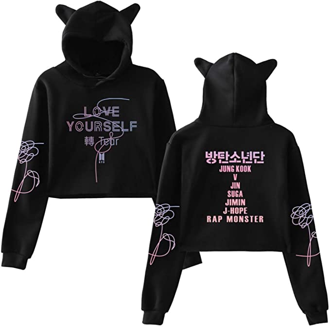 Dolpind Kpop BTS Love Yourself Answer Tear Hoodie Suga V Jin Jimin Sweater Jacket Pullove