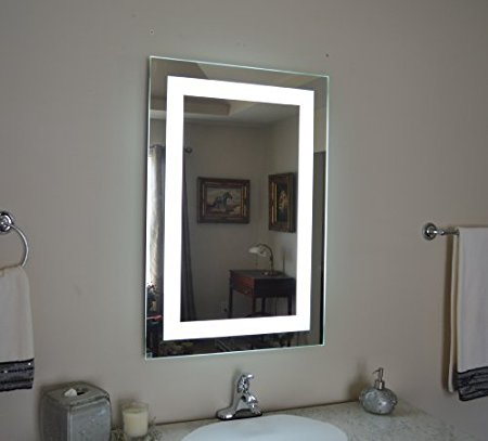 Wall Mounted Lighted Vanity Mirror LED MAM82436 Commercial Grade 24" wide x 36" tall