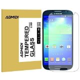 Galaxy S4 Screen Protector AOMIDI Tempered Glass Screen Protector for Samsung Galaxy S4 03MM Thickness 25D Round Edge High Definition 9H Hardness CLEAR 1 Pack