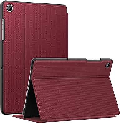 MoKo Case for Samsung Galaxy Tab A9 Plus 11-Inch 2023, Multi-Angle Viewing Slim Hard Back Shell Protective Cover Case with Auto Wake/Sleep for Galaxy Tab A9  Tablet SM-X210/SM-X216/SM-X218, Red