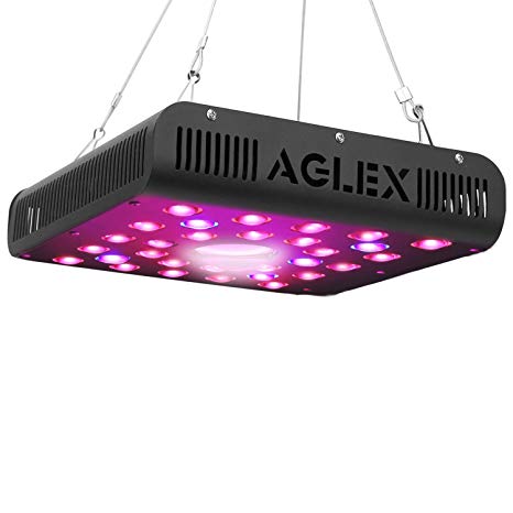 AGLEX 600W COB LED Grow Light, Full Spectrum UV IR Reflector Series Plant Grow Lamp, with Daisy Chain, Veg and Bloom Switch, for Hydroponic Greenhouse Indoor Plant Veg and Flower