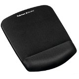 Fellowes PlushTouch Mouse PadWrist Rest with FoamFusion Technology Black 9252001