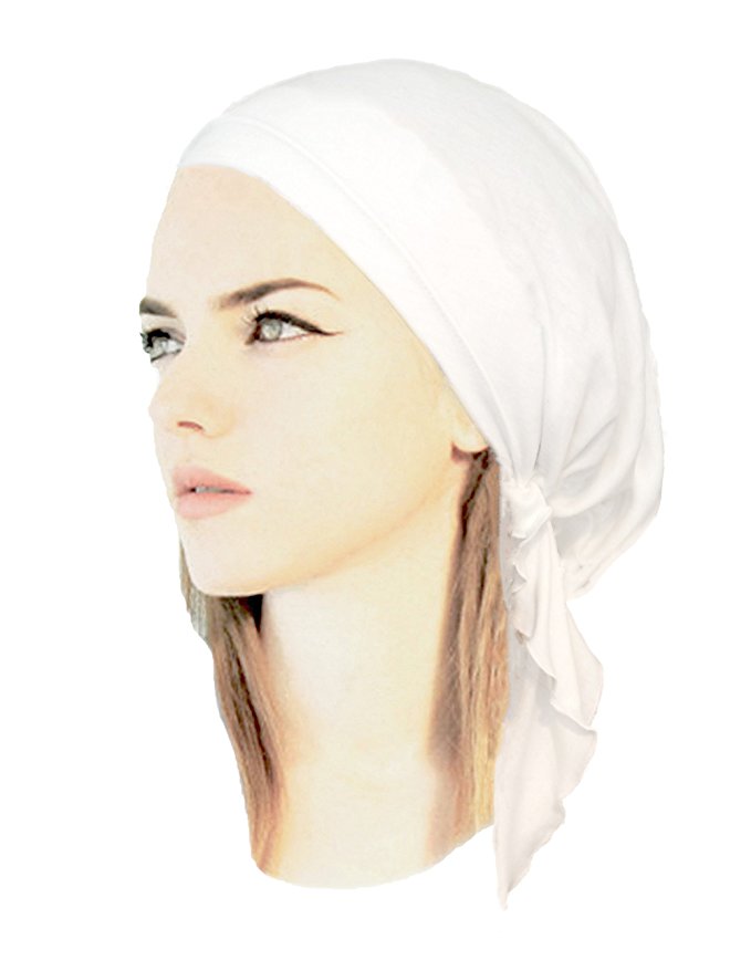 Pre-Tied Cotton Snood Head-Scarf Hat Chemo Cancer & Tichel Friendly in 30 Colors!