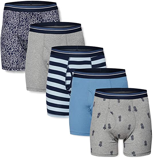 Amazon Essentials Men's 5-Pack Tag-Free Boxer Briefs