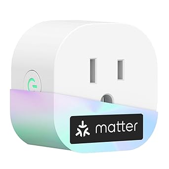 Meross Matter Smart Plug Mini, Easy Setup, 100% Privacy Smart Outlet, Compact Size, Support Apple Home, Alexa, Google Home with Schedule and Timer, App and Voice Control, 2.4G Wi-Fi Only (1 Pack)