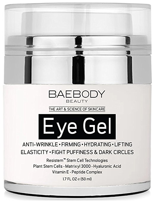 Baebody Eye Gel for Dark Circles, Puffiness, Wrinkles and Bags - The Most Effective Anti Aging Eye Gel for Under and Around Eyes - 1.7 fl oz