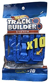 Hot Wheels 9261 Includes 10 Track connectors Builder Pack, Blue