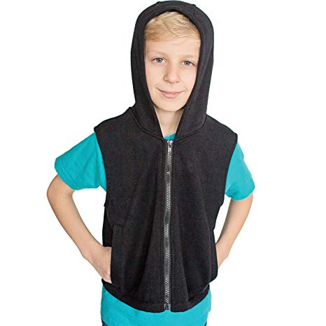 Fun and Function's Weighted Fleece Hoodie for Children, Small (Ages 2-4) Black, Helps Kids with Sensory Issues, Autism, ADHD, Mood & Attention, Sensory Over Responding, Sensory Seeking, Travel Issues