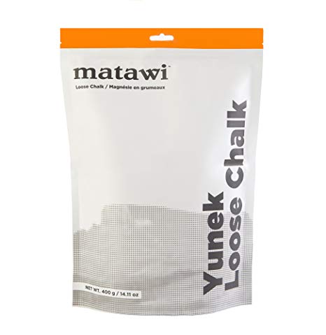 Matawi Yunek Loose Chalk 400 Gram (14.11 oz) Enhanced Grip - Pure Gym Chalk for Rock Climbing, Weight Lifting, Crossfit, Gymnastics, Sports - Absorbs Sweat, Protects Skin