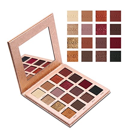 IMAGIC Eyeshadow Palette Makeup - 16 Colors - High Pigmented - Sunset Glitter Cosmetic Eye Shadows