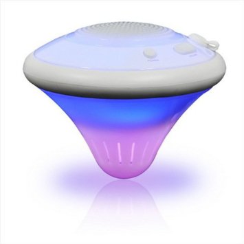 Lightahead® Bluetooth Water Proof Floating Speaker for Mobile phone & other Bluetooth enabled Devices to play in your Swimming pool ponds etc (WHITE)